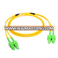 LSZH 3.0mm Fiber Patch Lead Singlemode SC/APC Duplex Fiber Patch Cord